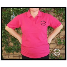 Sheilas's pink polo shirt